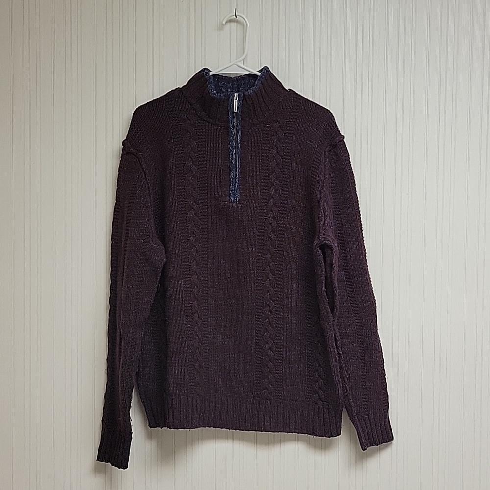 Tommy Bahama men's Burgundy Grandpa sweater large